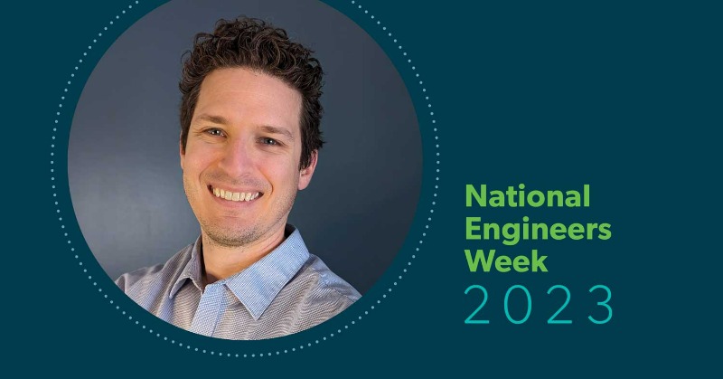 Cushing_Terrell's tweet photo. The first person we’re profiling for #Eweek2023 is Brandon Besser! A structural engineer who specializes in workplace design projects, he helps implement out-of-the-box solutions for our creative clients. Learn about one of the most interesting things he’s been asked to engineer.