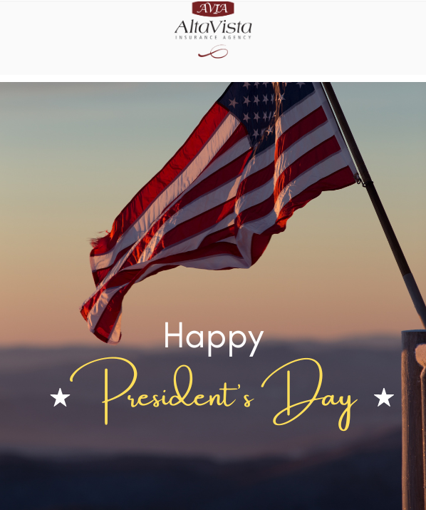 In observance of President's Day, Alta Vista will be closed on Monday, February 20th. We will resume our regular business hours on Tuesday, February 21st.

For online policy access visit altavistains.com/r/xrd

We wish you a happy and safe #PresidentsDay