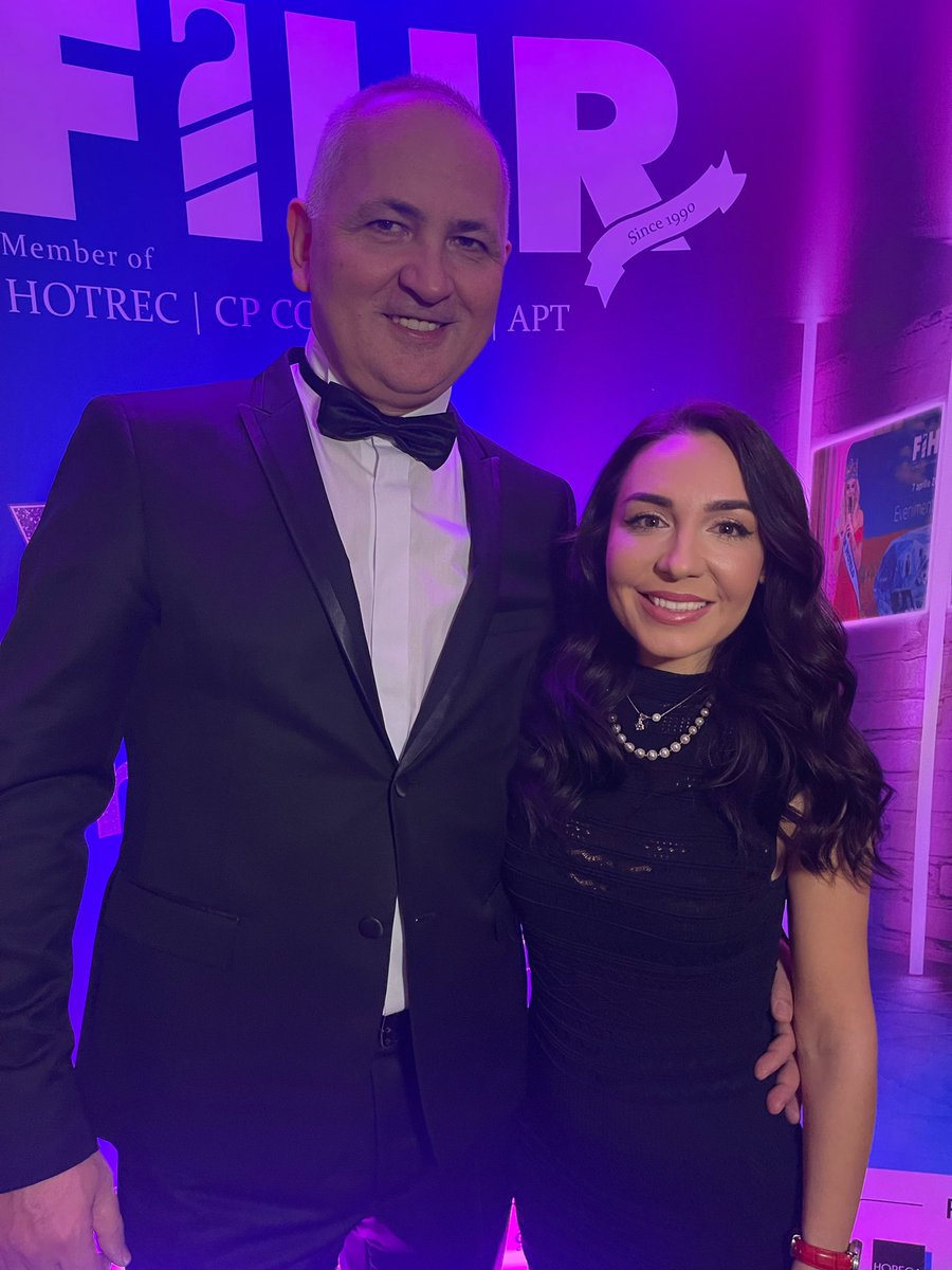 ClaudiaTapardel's tweet photo. It was such an honor to accept the invitation of Calin Ile, the President of #FIHR, and participate this weekend in the Gala Dinner & Annual Meeting of Romanian #Hotel Industry Federation. Under the name “Future is Ours” - we celebrate the restart and future of tourism industry. https://t.co/AGKSfA6kRC