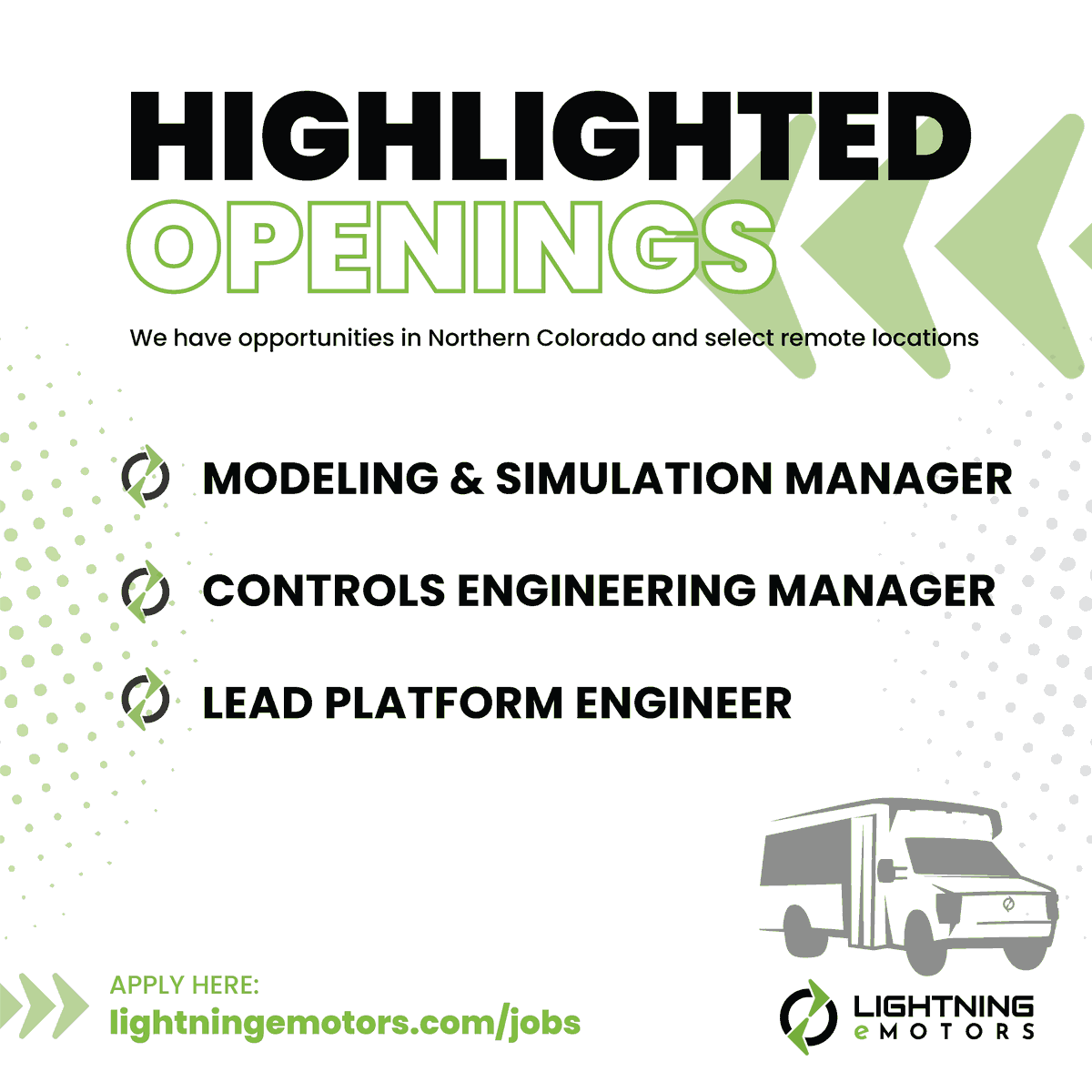 LightningeMtrs's tweet photo. Change your future and the future of #EV! Join our fleet. ⚡️ https://t.co/bMDwFwZUaz

#JobOpening #WorkCulture #ElectricVehicles #PurposeBuilt #Engineer #GreenTech $ZEV #MMS #ControlEng #PlatformEngineer https://t.co/TtRriDVj8z