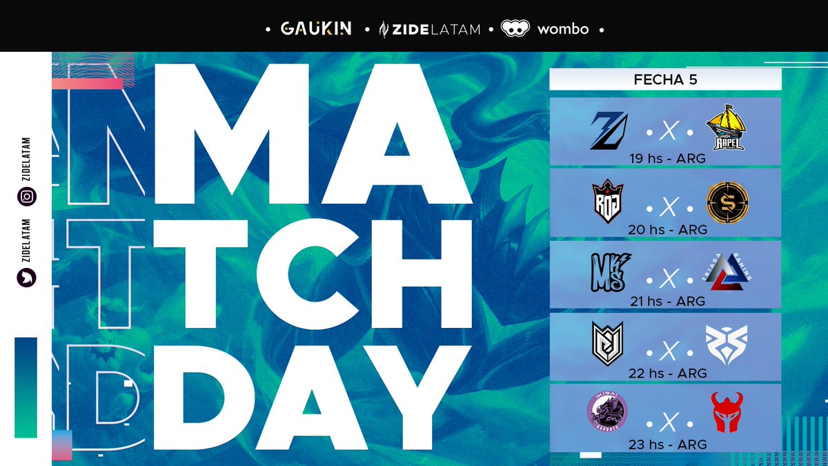 Lunes feriado a puro lolcito en la #ZideProLeague 🪅

⚔️ <a href="/7D_SevenDark/">𝟕𝐃 Seven Dark</a> 🆚 #UnionRapel
⚔️ <a href="/GGROGpy/">Royal Onslaught Gaming</a> 🆚 <a href="/22_symphony/">22 Symphony</a> 
⚔️ <a href="/mksesportsgg/">MKS ESPORTS</a> 🆚 <a href="/TriadaCl/">TriadaGamingCl</a> 
⚔️ @akira_kings 🆚 <a href="/onnei_esports/">Onnei Esports</a> 
⚔️ <a href="/Ikigai_Esports/">Ikigai Esports</a> 🆚 <a href="/teamhellknights/">Team Hell Knights ⚔️</a> 

📺twitch.tv/zidelatam
⏰19hs🇦🇷🇨🇱🇵🇾 17HS🇵🇪

#SomosZide