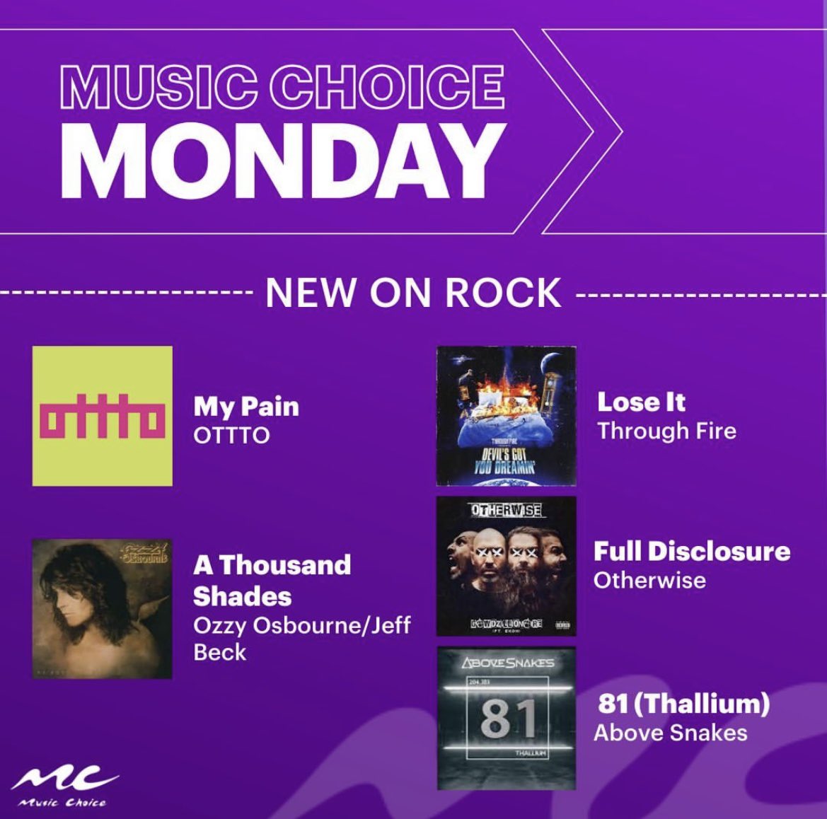 Abovesnakesband's tweet image. Huge thanks to @MusicChoice for adding our new single "81 (Thallium)" !! 🤘🤘🔥🔥👊👊