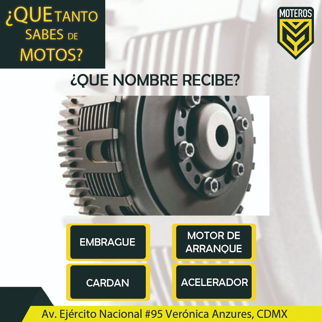 Moteros_'s tweet image. 𝗣𝗥𝗨𝗘𝗕𝗔 𝗤𝗨𝗘 𝗧𝗔𝗡𝗧𝗢 𝗦𝗔𝗕𝗘𝗦 𝗗𝗘 𝗠𝗢𝗧𝗢𝗦 😎🏍
En Moteros queremos saber que tanto
sabes de motos.
¡Coméntanos!👇
.
.
.
.
#motorsport #motostyle #motosparatodalavida #Participa #motorcycle