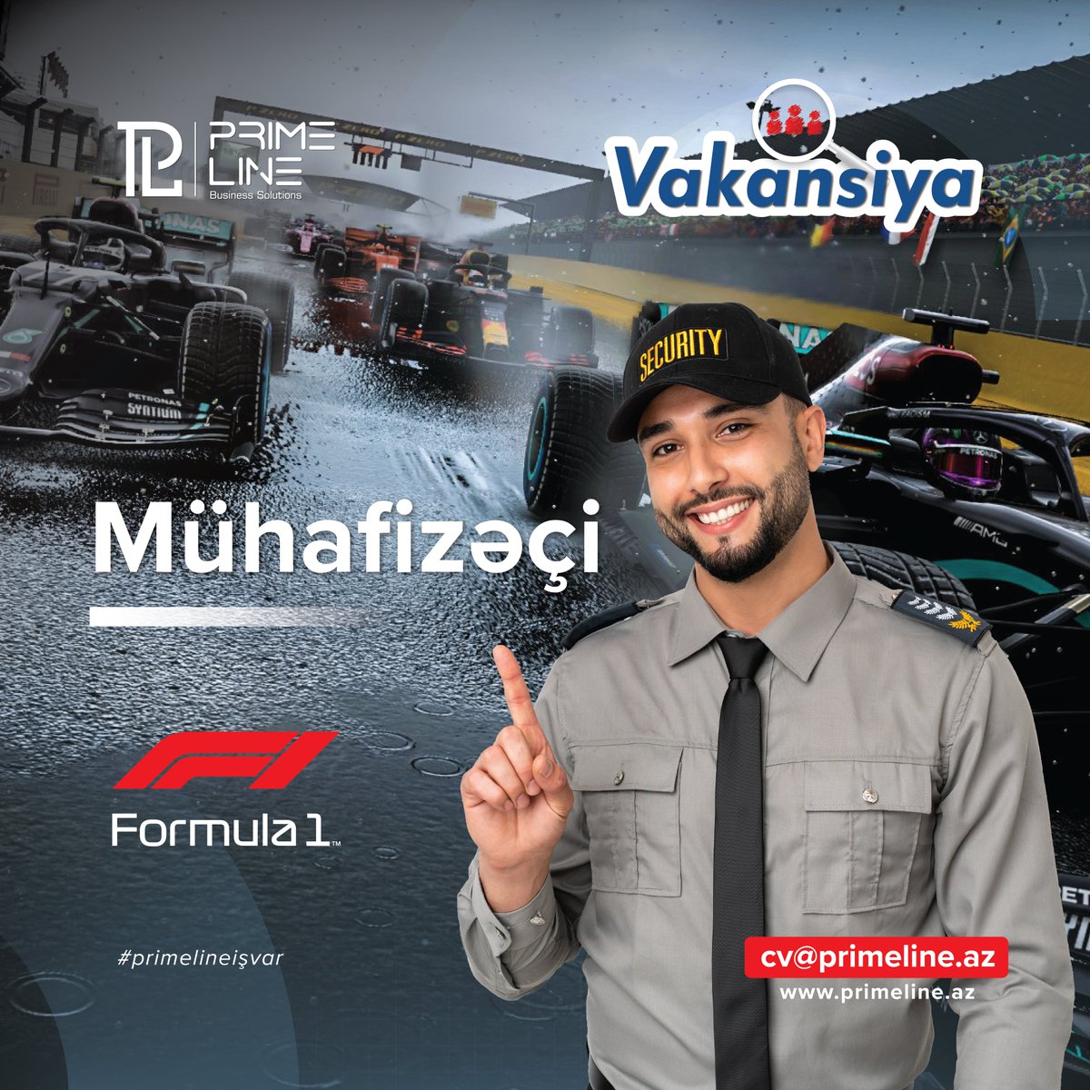 prime_line's tweet image. Azərbaycanda keciriləcək Formula-1 tədbiri üçün bizimlə çalışacaq “Mühafizəçi” vakansiyası üçün namizədlər tələb olunur.
 
📬 cv@primeline.az
☎️ 012 488 05 83
🌏 primeline.az

Daha Ətraflı: azinka.az/jobs/muhafiz%c…

#vakansiyalar #vakansiya #vakansıya #vakansiyabaki