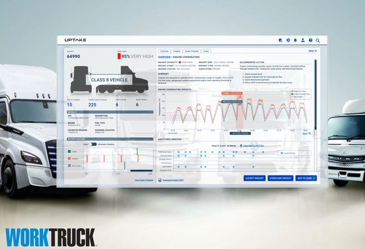 #ICYMI: Last week we announced we're working with <a href="/DaimlerTruckNA/">Daimler Truck NA</a> to provide even more data-backed insights to our customers. Read all about it in <a href="/WorkTruckMag/">Work Truck</a>. uptake.ink/3xI8WAd