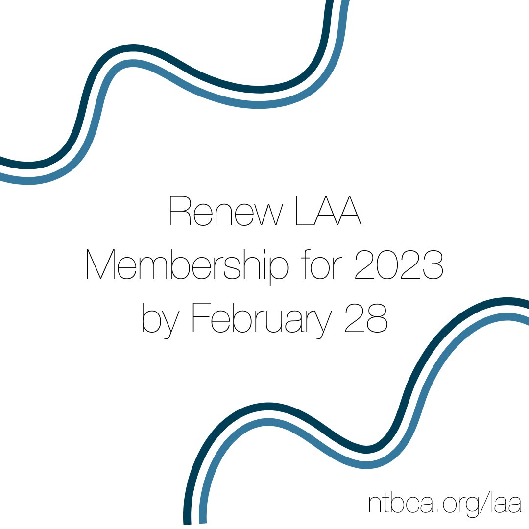 The Leadership Arts Alumni (LAA) association is a group of Leadership Arts Institute graduates who provide ongoing collaboration, networking and idea sharing among Alumni while continuing to advocate for business support of the arts.

visit ntbca.org/laa to renew!