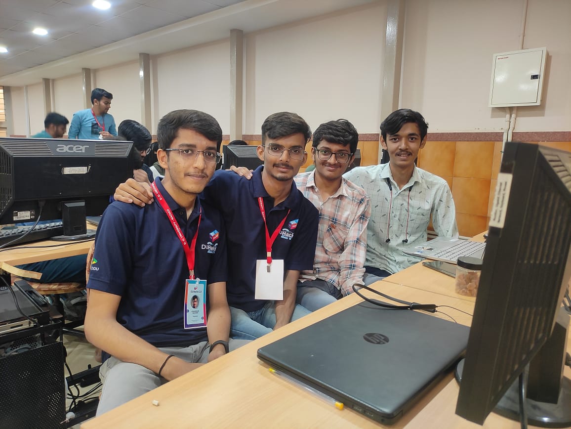 Bhalodiya1Rushi's tweet image. &quot;Had a blast at #DUHacks2.0! The organizers @VashishthPatel_ @_smit_05_ @R_Ayush777  and their team did an incredible job creating a supportive and innovative environment. Thank you for a memorable hackathon!&quot;