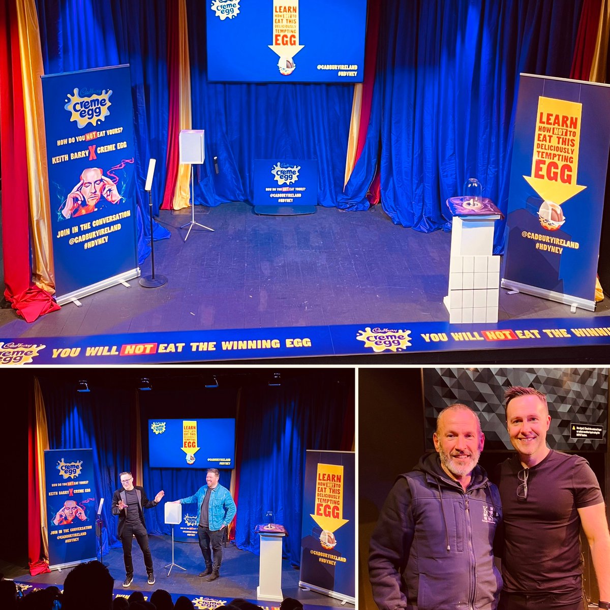 We're 'eggs-cited' to share our set up of the #CremeEgg event with the fab @KeithpBarry last wkend!🍫

We're proud to have been part of this memorable (SWIDT?) event &amp; showcase our client in such a fun way.

Got an event you'd like support? Get in touch. kcservicesireland.ie