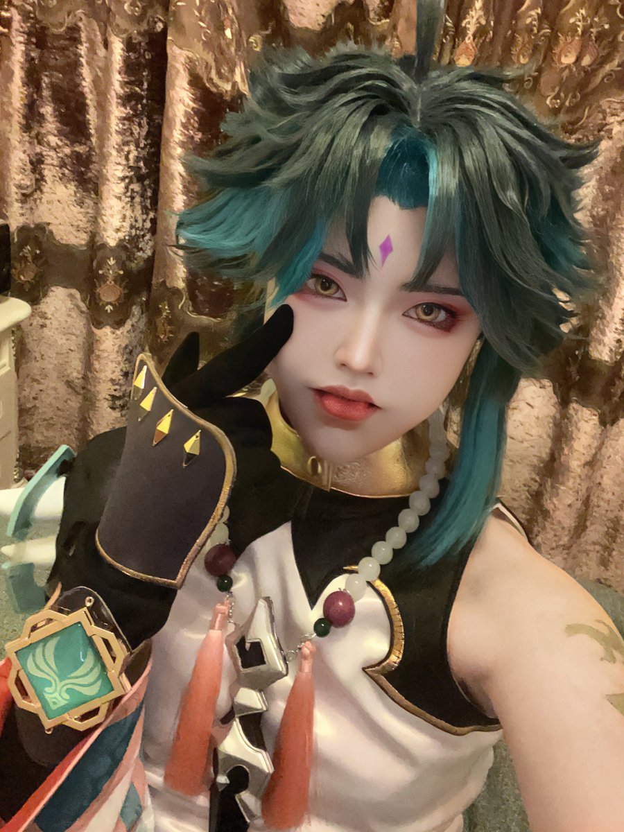 Suewine_'s tweet photo. 魈魈不知道哦～
#cosplay #Genshin #GenshinImpactcosplay #GenshinImpactth #Xiao https://t.co/SGOkFNPwWQ