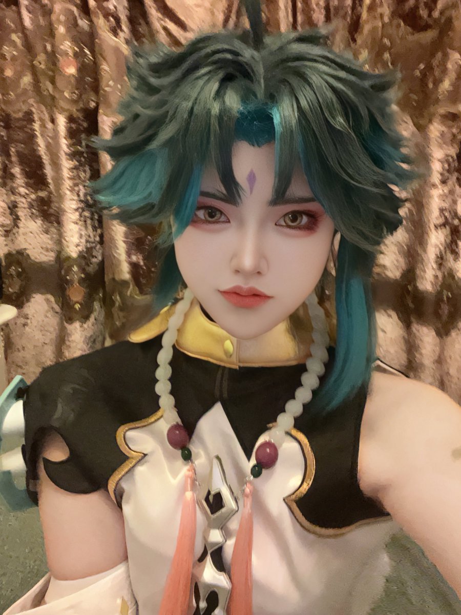Suewine_'s tweet photo. 魈魈不知道哦～
#cosplay #Genshin #GenshinImpactcosplay #GenshinImpactth #Xiao https://t.co/SGOkFNPwWQ