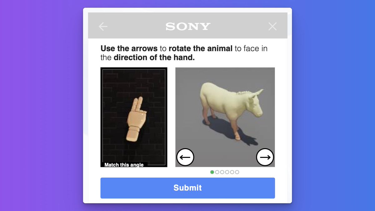 Sony’s CAPTCHA is really something else.