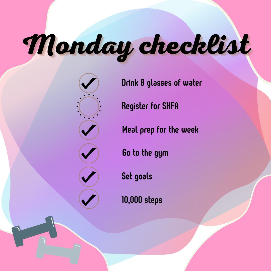 Have you completed everything on your Monday checklist? If not, let’s get to it☑️

Start the week off right by registering for the biggest night out of the year to celebrate all the glory of the Scottish health and fitness industry 🏋🏽

shfawards.co.uk/register/ 👏🏻

#shfa2023