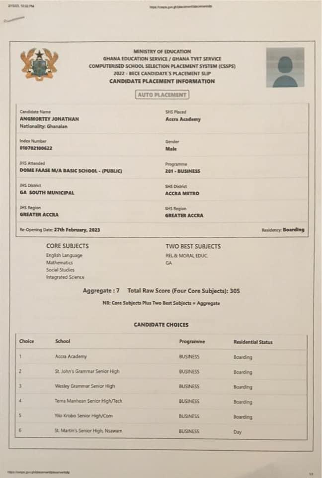 RachelAnkomahGh's tweet photo. Dear fellow Ghanaians, I beseech your benevolent and philanthropic heart this moment. Angmortey Jonathan is a former public school candidate who has excelled in the 2022 BECE.

His dream to further his education is in limbo as there's no parent nor relative to cater for https://t.co/a0MHPXtO1N