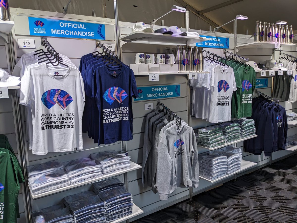 This weekend saw the <a href="/WABathurst23/">WABathurst23</a> Cross Country Championships being held in Australia 🏃💨

Merchandise for the event was on sale at the event retail stores down under 🌏 as well as on the Cube powered official #worldathletics ecommerce store: ow.ly/Mib250MXbOF