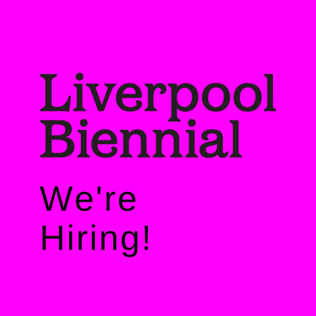 Biennial's tweet photo. WE'RE HIRING 📢⁠

We're looking for a Front of House Coordinator to lead on all aspects of front of house and visitor services for Liverpool Biennial 2023.

For details on how to apply head to the link below 👇️

https://t.co/cyWCMhIEEj

Deadline: 20 March 2023 https://t.co/0PcRZNCQyp