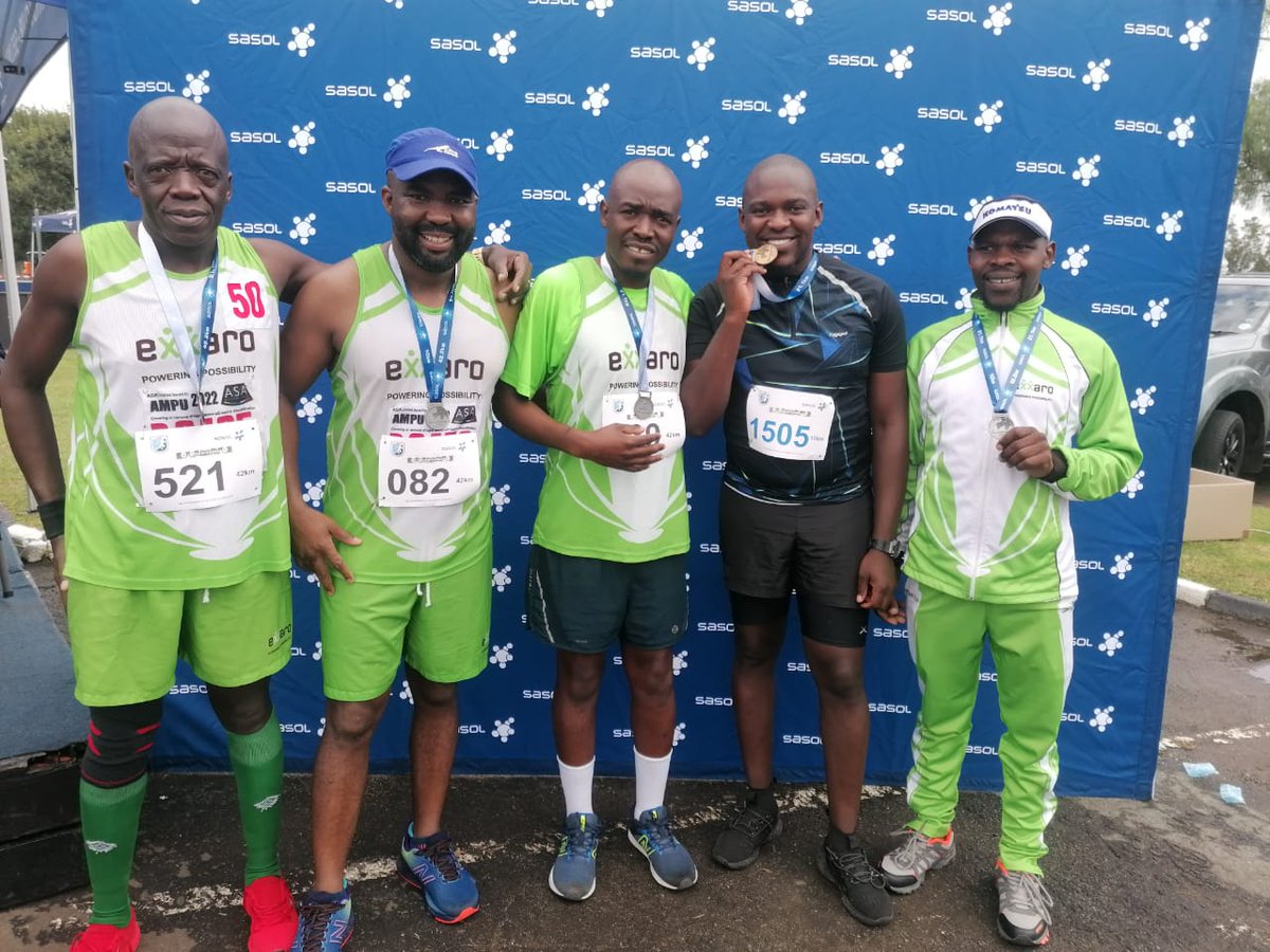 #SasolSecundaMarathon2023 done and dusted.
@waterfallcityac please send my gratitude to Zakhele. 
#mondaymedal #TrapnLos #IPaintedMyRun #RunningWithSole