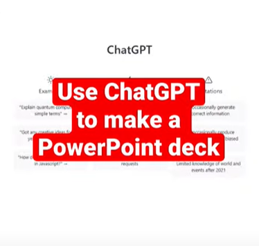 This YouTube shorts video will show you how to use ChatGPT to automate the creation of a new PowerPoint deck. This is a simple example, but you can get more creative 🎨

YouTube 📺 youtube.com/watch?v=mhnWP3…

#edtech #MIEExpert #ChatGPT @PowerPoint
