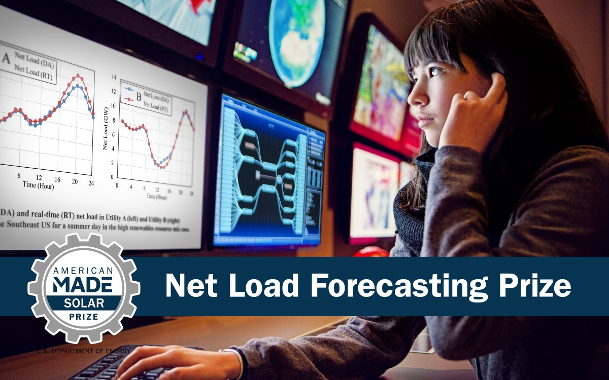 AMCprizes's tweet photo. Accurate supply & demand predictions will be key to integrating increasing amounts of #RenewableEnergy into the grid. Join a webinar TODAY at 3 pm ET to learn how the new $600K #NetLoadForecasting Prize is rewarding competitors with targeted predictions 🎯
https://t.co/Nu59E6Ft88 https://t.co/FymnRRUY2F