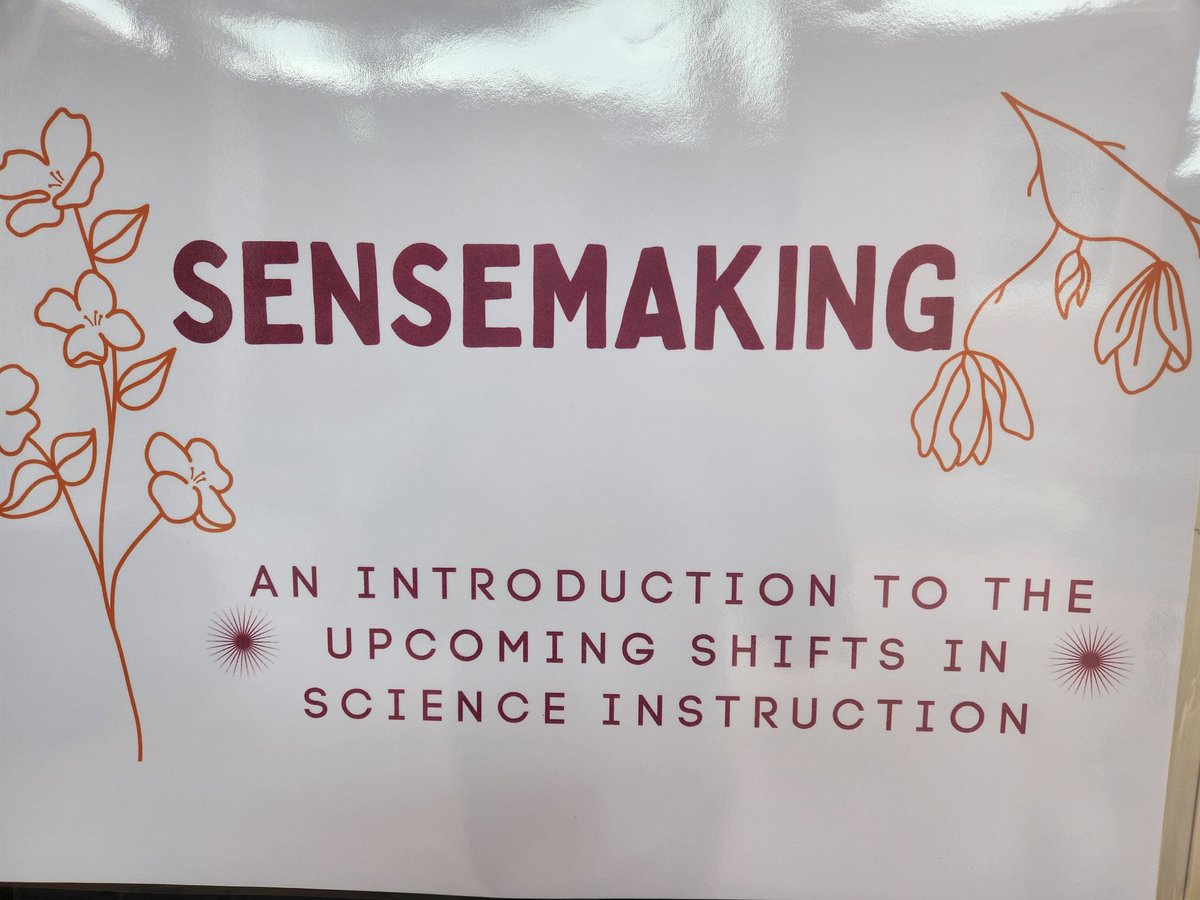 JimyriaScott's tweet photo. Sensemaking: Making sense of Science Phenomena! @FWISDPLI @karlalester246 @KatrenaBooth @w3ndywoohoo @SaraBeasFWISD @salazar_brook @jlm723 https://t.co/ISS2sN7Voi