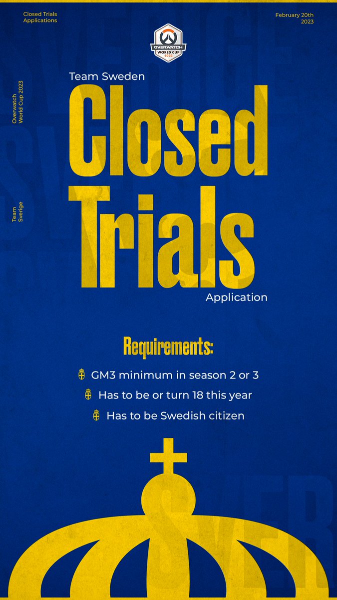 🇸🇪 APPLY TO THE SWEDISH CLOSED TRIALS 🇸🇪

Fill in the form and join the Trials Discord for a chance to get selected. Note that we have some requirements. Applying does not guarantee you a spot in the trials. Lycka till! 💙💛

👾 discord.gg/FgRnMdAMr2

📝 forms.gle/KEAFRsPbnqoJcc…