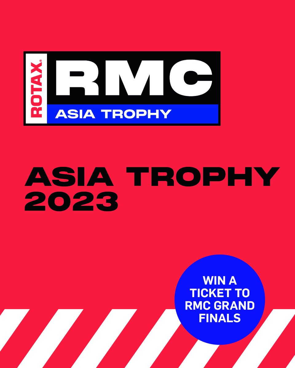 rotaxkarting's tweet photo. We are glad to announce the addition of a new championship to the ROTAX racing calendar. 😍

The RMC Asia Trophy is a great opportunity for our drivers from the Asia region to race within a wide field of drivers.🏆

Check out for more: 
👉https://t.co/vh4NQ9ixcZ

#rmcasiatrophy https://t.co/rnvPzbPCr6