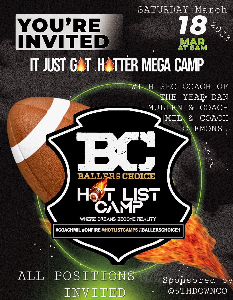 HodoXavier's tweet photo. Blessed to have got an invite to the mega camp .. @EnloeClemons @CoachGolding @Coach_kwade @CoachJones_75 @oc7888 https://t.co/dJSKm7ynUc