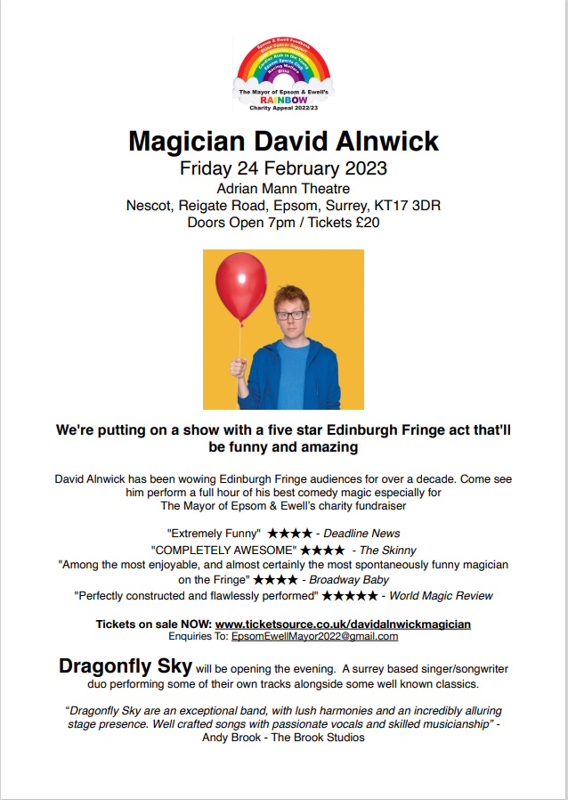 **** THIS FRIDAY - DON'T MISS IT *****

ticketsource.co.uk/davidalnwickma…