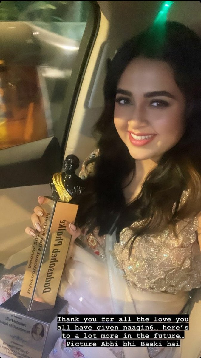Tejran_4ever's tweet photo. Congratulations sunny's little chua for winning such a huge award...we all are sooooo proud of you❤

#TejRan #TejRanFam #TejasswiPrakash https://t.co/3zVI6XDp6V