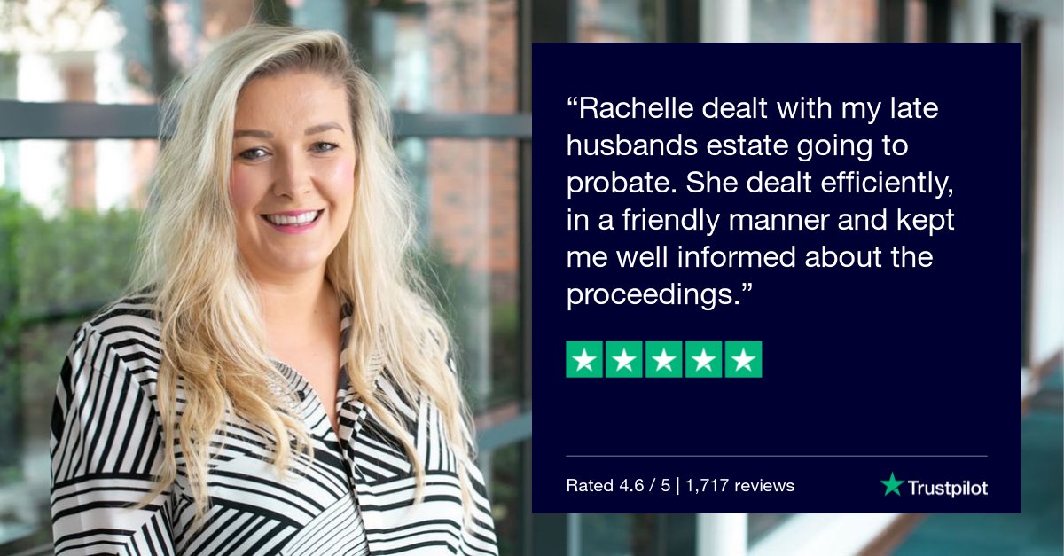 4WillsProbate's tweet photo. Excellent client feedback for solicitor Rachelle Nuttall who has received a ⭐⭐⭐⭐⭐ rating on Trustpilot | For more information about how Rachelle and our estate administration experts can help, please visit: https://t.co/UEY8dEwI2R https://t.co/PM2c106LNJ