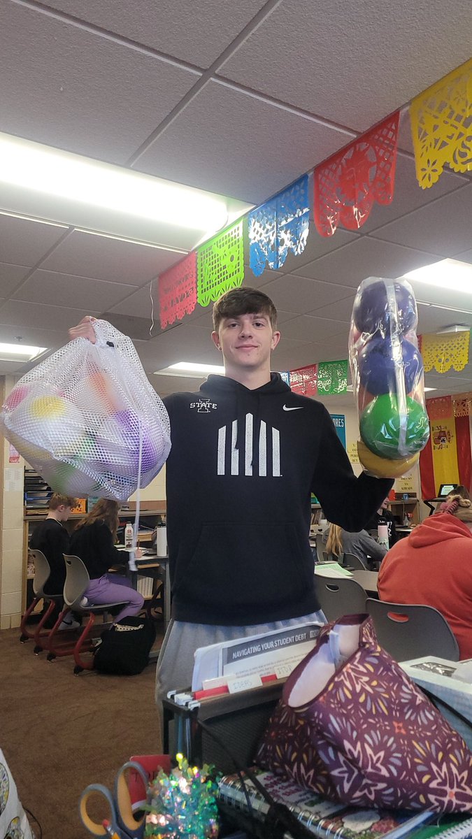 CHSStudentCoun9's tweet photo. Nice, new dodgeballs are here and ready for Friday at 6!! 

Have you and your team of 6 signed up &amp; paid!?!

Due Thursday since we don't have school Friday! https://t.co/GkBYqcQe2P