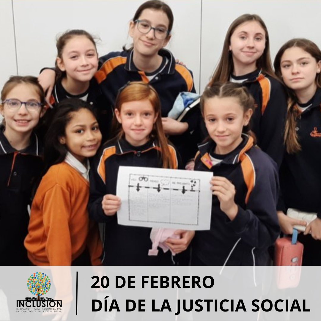 colegios_fmmdp's tweet photo. Celebramos el Día de la Justicia Social. Desde nuestra fundación fomentamos en nuestros alumnos los valores que garanticen una sociedad mas inclusiva, que de respuesta a las desigualdades e injusticias del mundo de hoy. #diajusticiasocial #InclusionAM
https://t.co/11c9GqJlNP https://t.co/LBvGVL3J5e