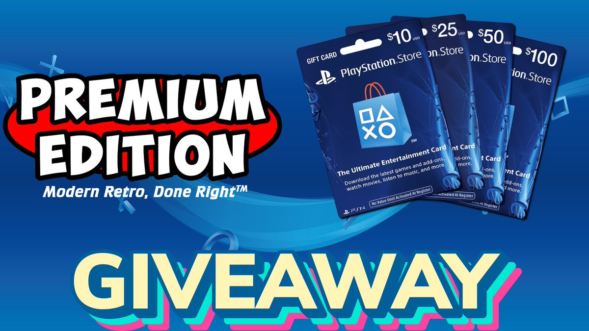 synonymordbog pålidelighed Tag fat Premium Edition Games on Twitter: "📢STATE OF PREMIUM $50 PSN CARD #GIVEAWAY📢  We are celebrating our presentation that is premiering 2/22 at 7PM ET on  our YT with this HUGE Playstation themed