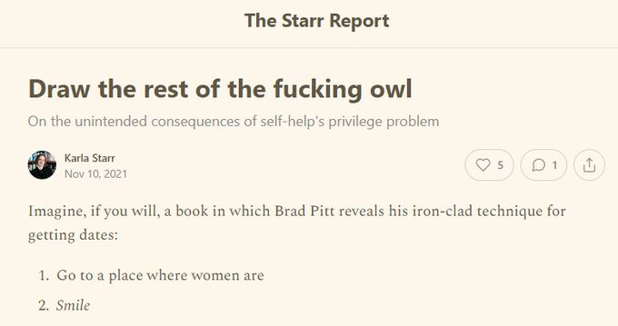 https://karlastarr.substack.com/p/draw-the-rest-of-the-fucking-owl