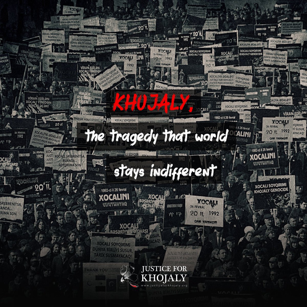 khojaly_justice's tweet photo. The bitter side of the Khojaly tragedy is the world's unattentive attitude to it, staying indifferent. Those committing the Khojaly genocide have to be subject to severe punishment in front of the law.

#justiceforkhojaly #26february1992 https://t.co/pFejEeZ71J