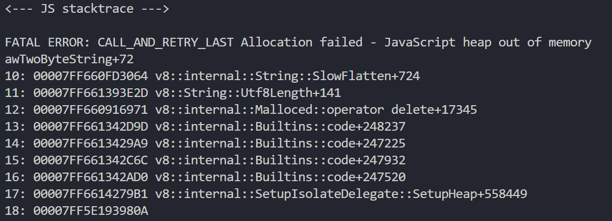 _siddhartharya_'s tweet photo. When you're coding and suddenly your computer starts acting like a toddler throwing a tantrum. Anyone know how to deal with an 'out of memory' error?
#NeedMoreRAM #JSFail #HelpMeObiWan #CodeWarriorsUnite https://t.co/k1e8bVCH6o