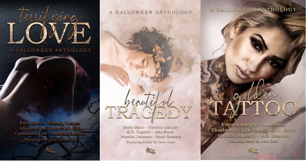 Check out BDP anthologies!
Romance against all odds, tragic love stories, stories about tattoos... we have them all! 
Get your copies here!
books2read.com/BDP-Terrifying… 
books2read.com/BDP-BeautifulT…
books2read.com/BDP-Golden-Tat…
#AmReading #BookLovers #ButterdragonsPublishing #fiction #poetry