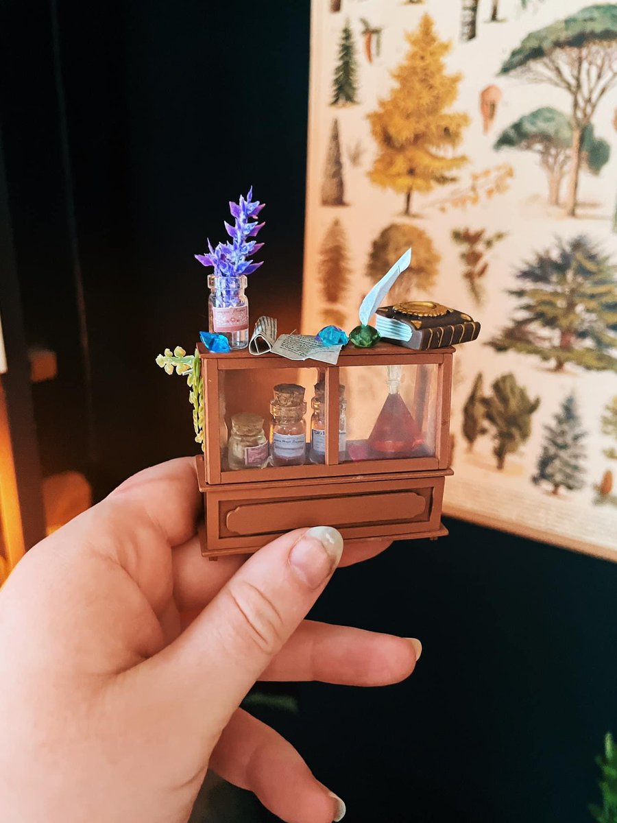 CaptDangerous64's tweet image. My miniature magic shelves ✨ Have a great Monday! #miniatures #dollhouse @thedailymini 

instagram.com/captaindangero…