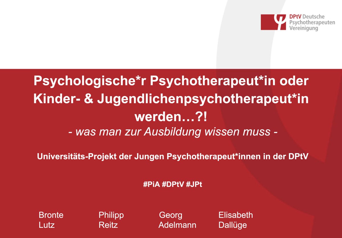 Allen, die feiern, einen schönen Rosenmontag! 🥳 am meisten freuen wir uns wieder über die zahlreichen Interessierten, die heute beim Uniprojekt der Jungen Psychotherapeut*innen @DPtVfuerJungePT  dabei sind 👌#DPtV