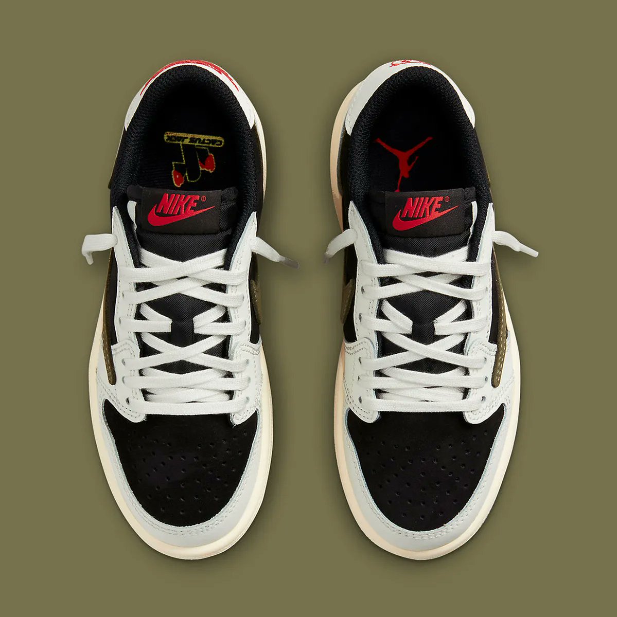 Official Look at the Travis Scott x Air Jordan 1 Low OG "Olive" 🫒