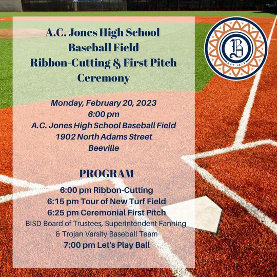 Beeville Baseball on Twitter "It’s here! First official home game on