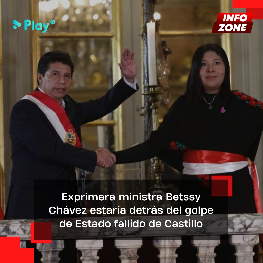 PlayTVPE's tweet image. #InfoZone 🚨
Luego de que una testigo informara a la Fiscalía que presenció el golpe de Estado que intentó el expresidente Castillo el pasado 7 de diciembre, el Ministerio Público ha recopilado más evidencias contra Betssy Chávez, quien fue exprimera ministra.

#BetssyChavez