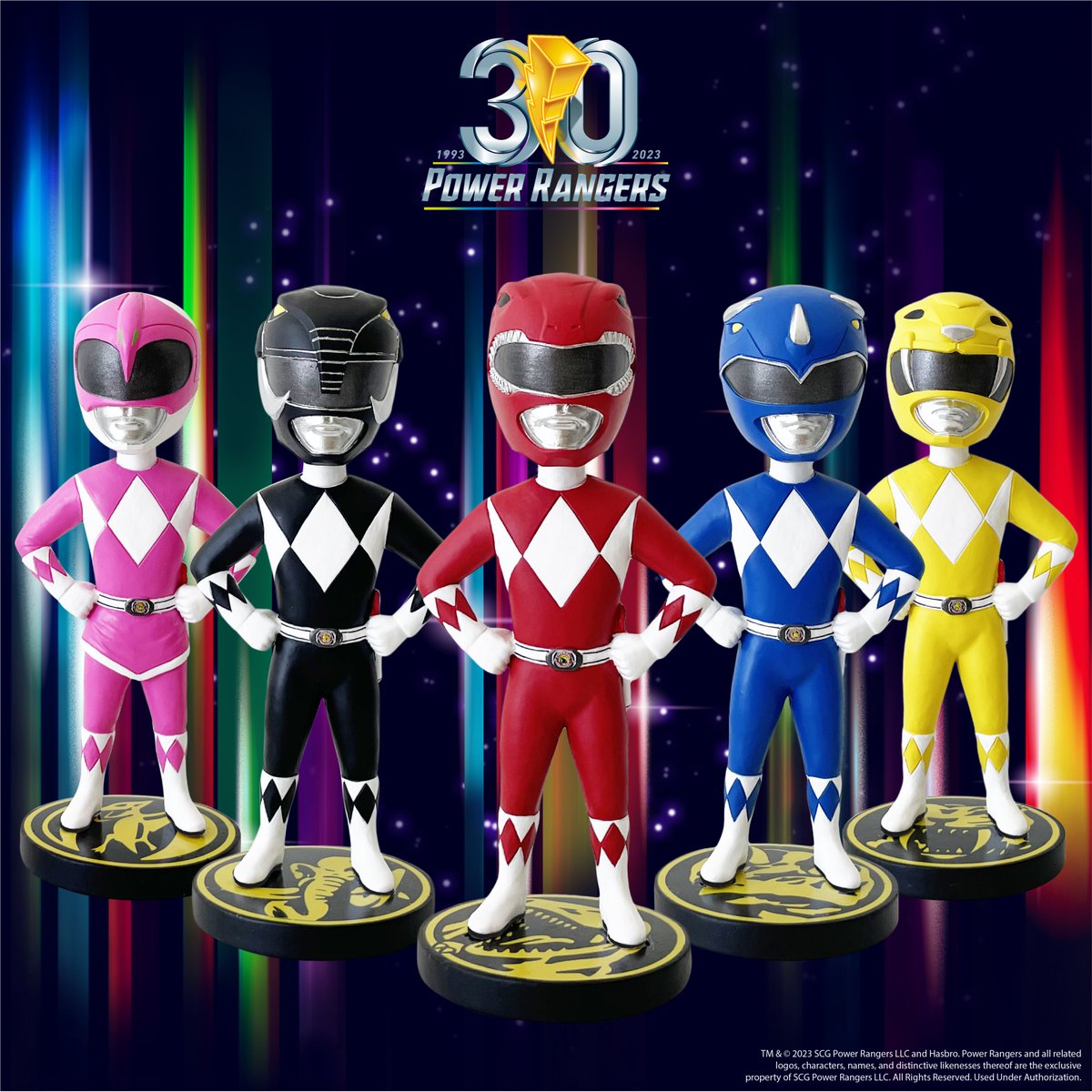 iconheroes's tweet photo. Bobble bobble #PowerRangers! Icon Heroes presents this boxed set of five (5) Power Rangers #bobbleheads available exclusively at https://t.co/vO82kYyaPG
#PowerRangers30 #gogopowerranger #gogopowerrangers #mmpr #mightymorphinpowerranger #mightymorphinpowerrangers https://t.co/OVIsecORVz