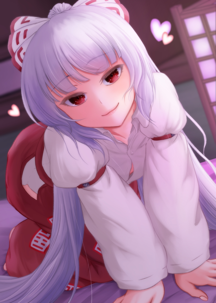 這い寄る #東方Project #藤原妹紅 https://t.co/grZU918kZp 