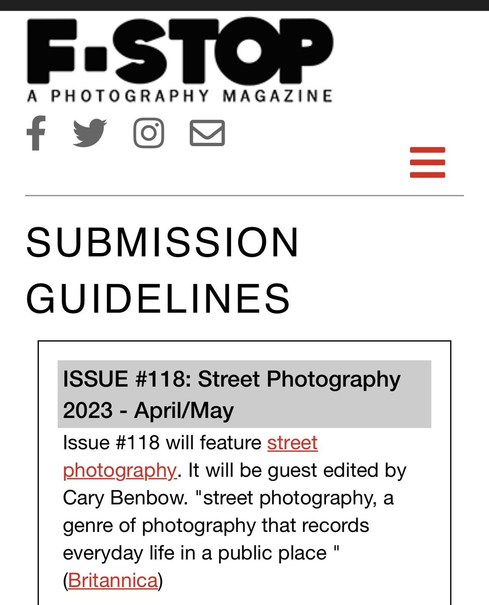 It’s true. #streetphotography is the upcoming theme for @fstopmagazine - due date is March 15th -see our website for submission details! 
I was asked to guest edit the submissions for this popular theme - traditional, contemporary and thematic submissions are all up for grabs!