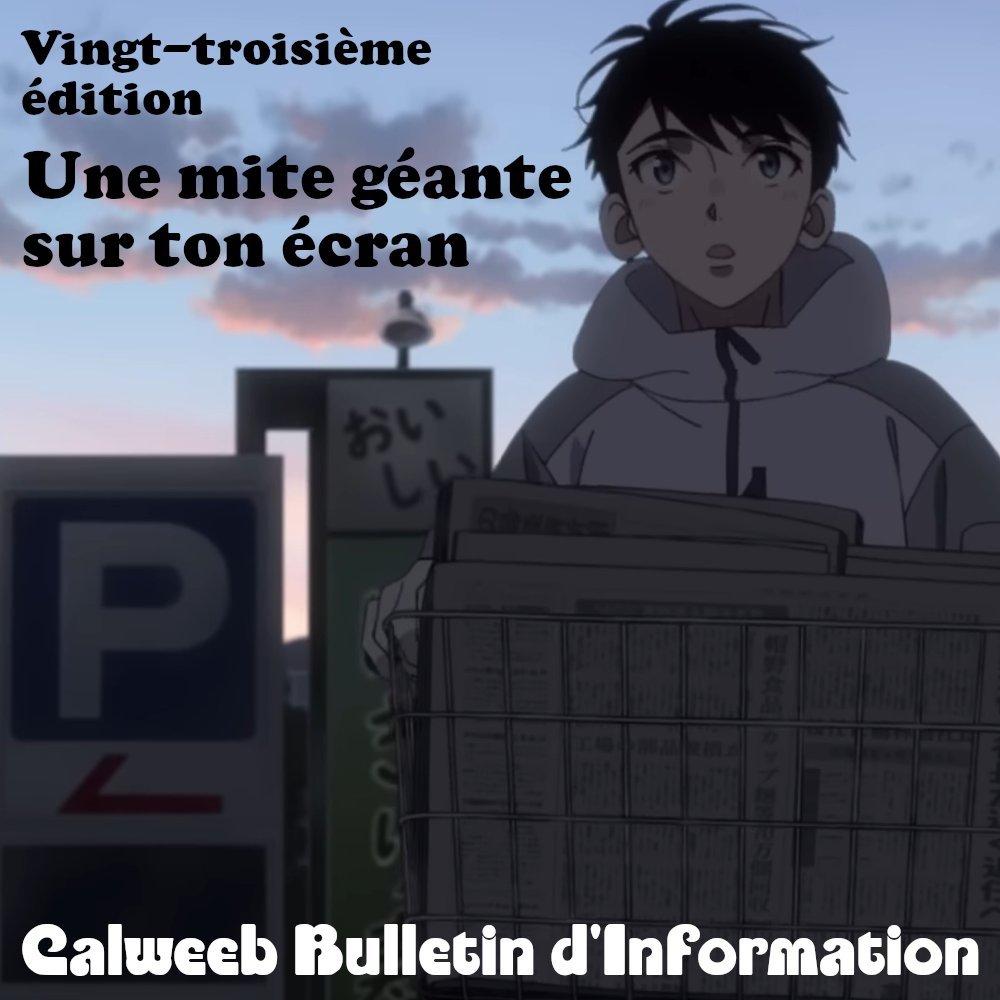 CalweebBall's tweet photo. Envie de savoir ce qui s'est passé le mois dernier en termes d'actu de l'animation japonaise ? Ca tombe bien, le dernier Calweeb Bulletin d'Information est là !

https://t.co/Th8BMgEpc8 https://t.co/4XF7mzQD4B