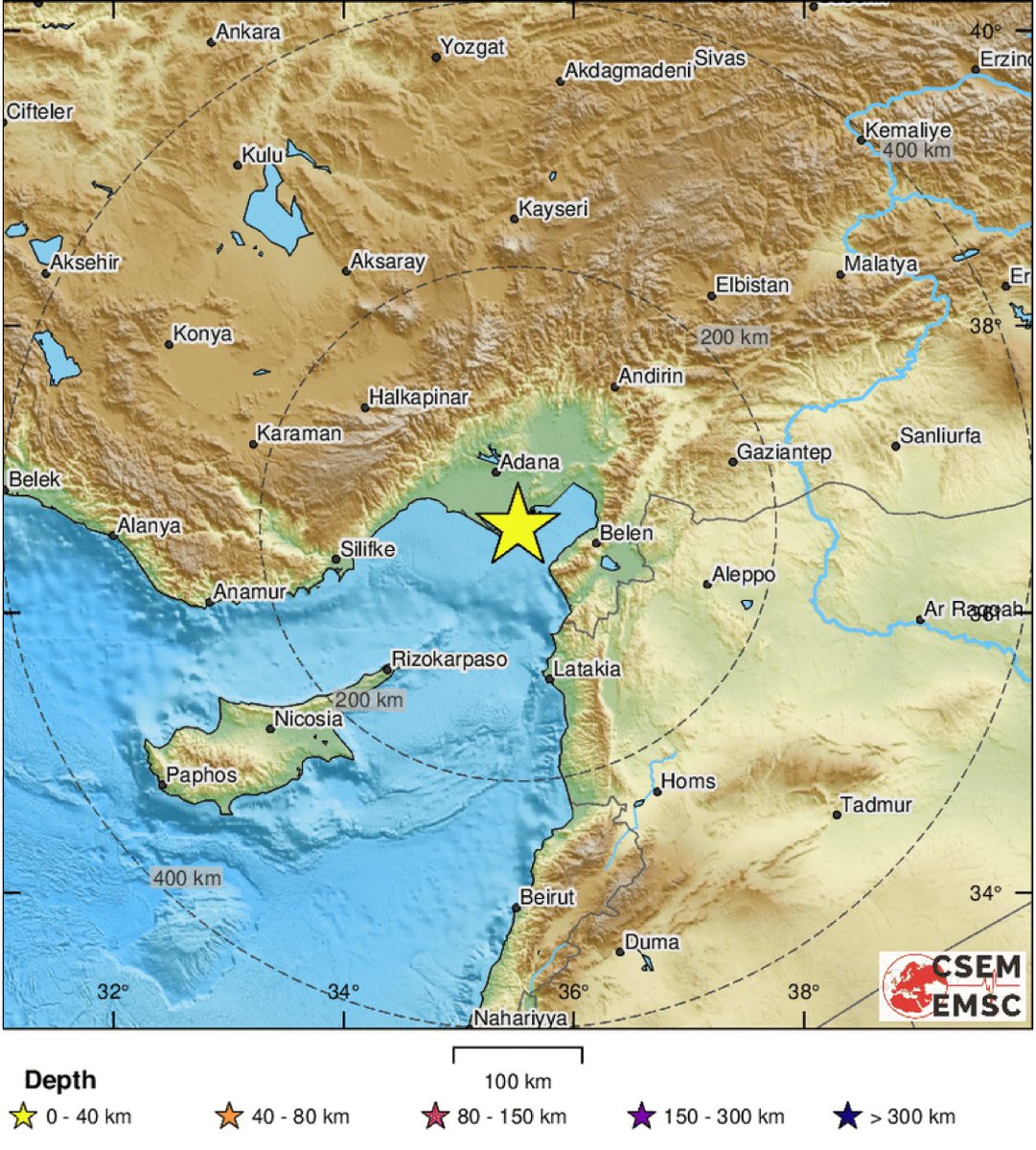 🚨🇹🇷🇸🇾 FLASH | Un nouveau séisme de magnitude 6.4 s’est produit à la frontière entre la #Syrie et la #Turquie.
