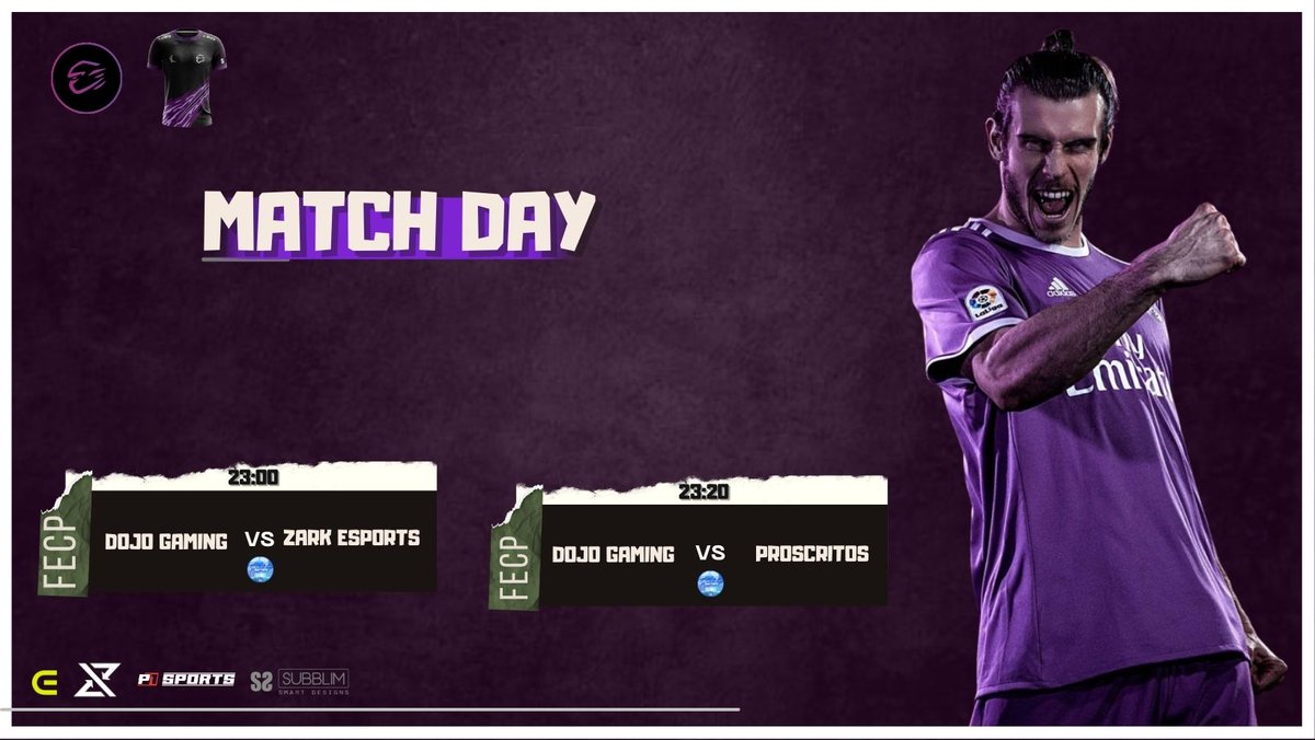 ⛩️ #CLUBESPRO ⛩️

 ⚪🟣MATCH DAY⚽🎮

🏆 @fecp_ps4
🕒 23:00
🆚 <a href="/ZARK_eSp/">Zark eSports</a>

🏆 @fecp_ps4
🕒 23:20
🆚 @ProscritosFc
 
CASTEO DE <a href="/fentanes17/">Leandro Fentanes</a> en FECP, DOBLE JORNADA DE CASTEO 💻

twitch.tv/dojogamingeu

#GODOJO💜