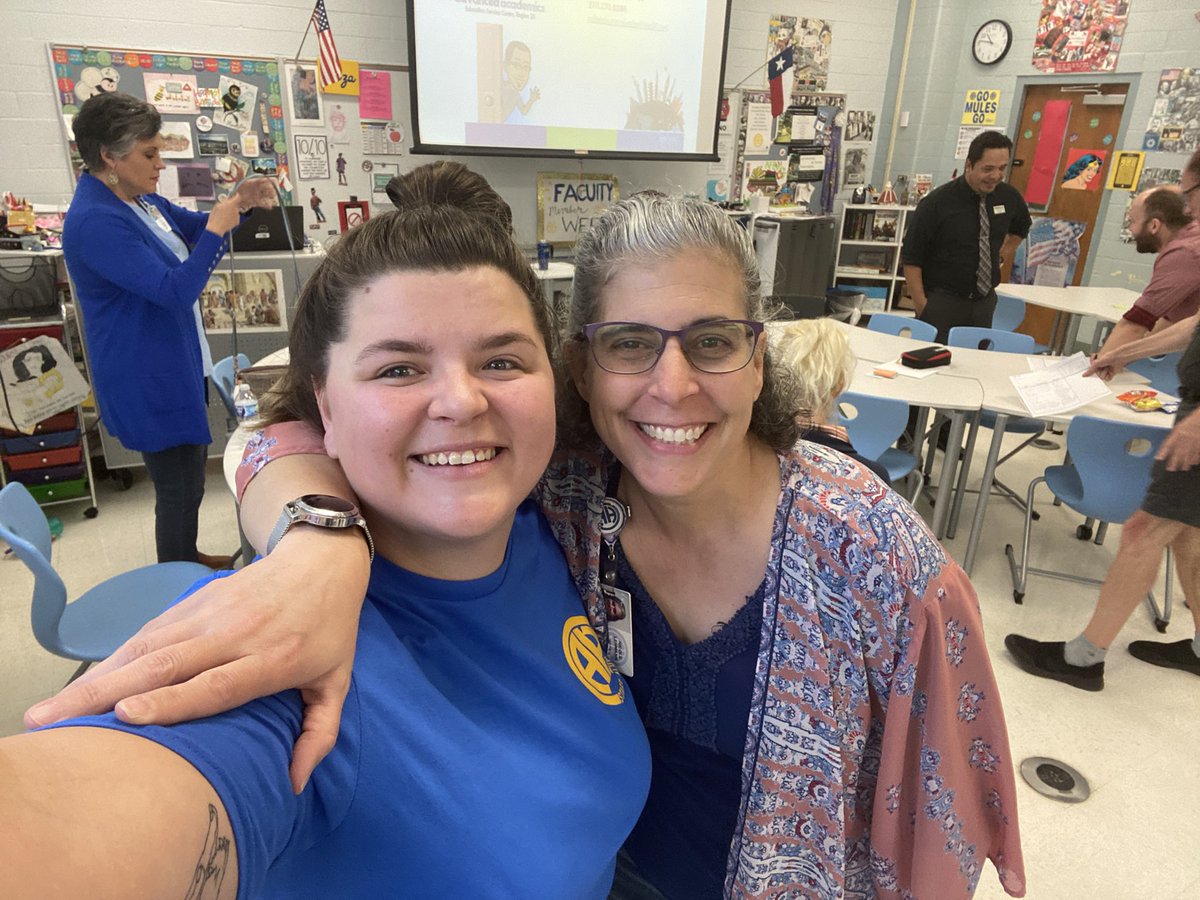 MrsVayo's tweet photo. This woman right here! Mrs. Lehmann is a real teacher inspiration. She made me fall in love with language and taught me the IMPORTANCE of differentiation and making curriculum accessible to ALL students. #AHISDbecauseofYOU #AHISDAlumni https://t.co/kjdO8kgtdx