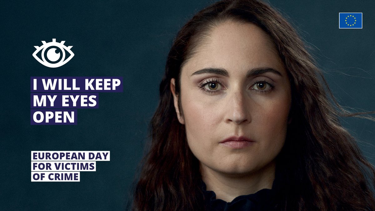 On 🇪🇺European Day for Victims of Crime, and every day, keep your #EyesOpen👁️to help recognize &amp; support victims of crime.

Find out how you can help
➡️victims-rights.campaign.europa.eu

#EUVictimsDay