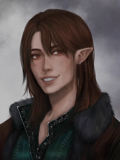 Some portraits for our Curse of Strahd game! Goal is to eventually give most major NPC's a fresh  coat of paintIn order they were introduced : Ismark, Rahadin, Vasilli 